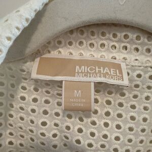 Michael Kors Beige Eyelet Jacket